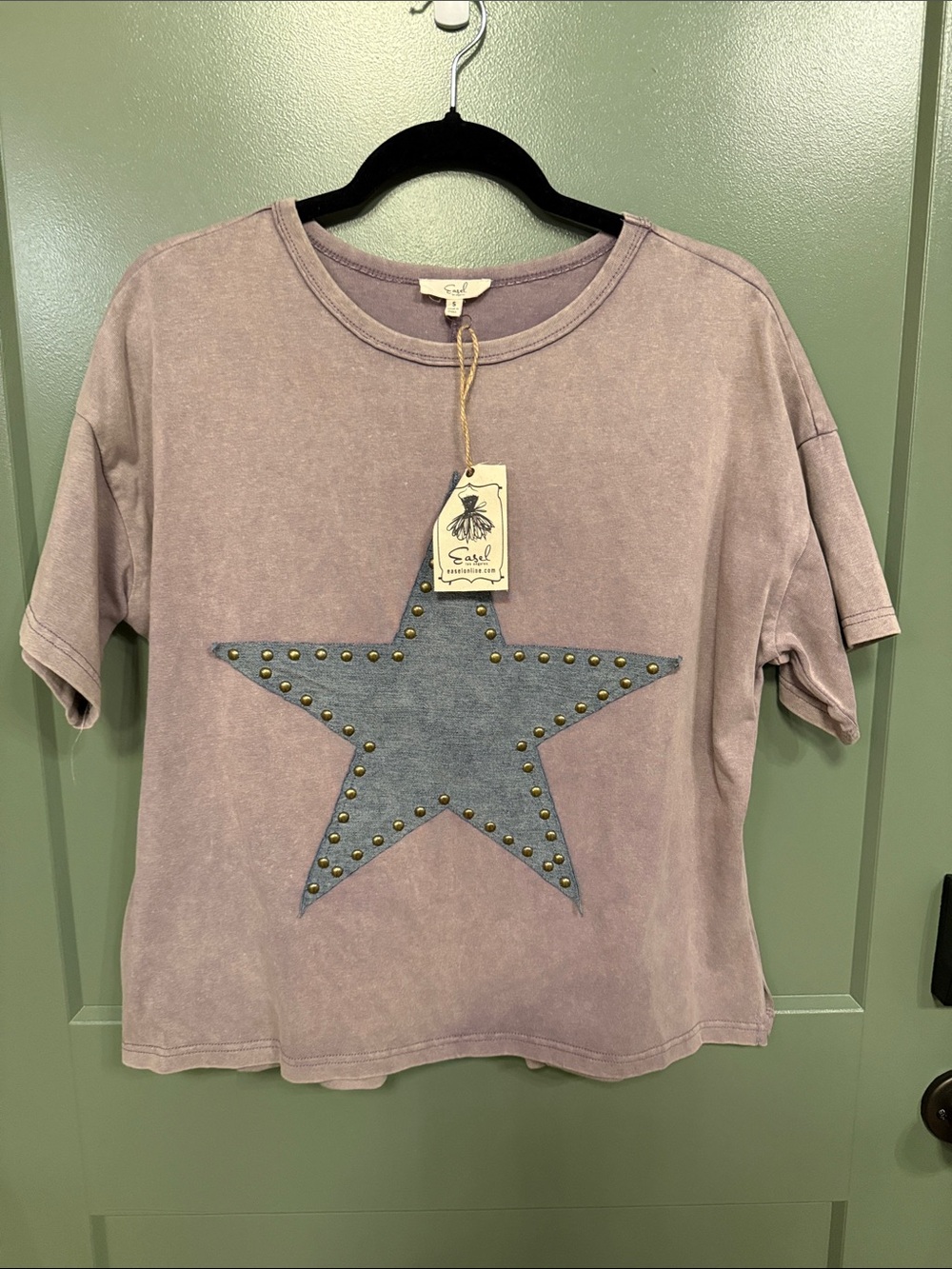 easel Lavender Crewneck Tee